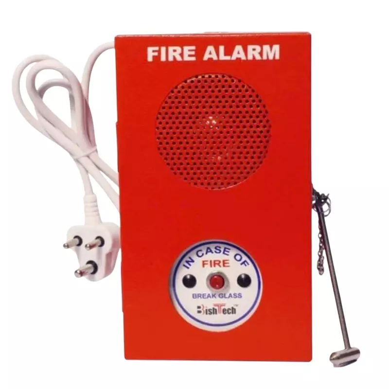 CHANDOK Fire Alarm Hooter 90db Wall-Mounted Red, 0012