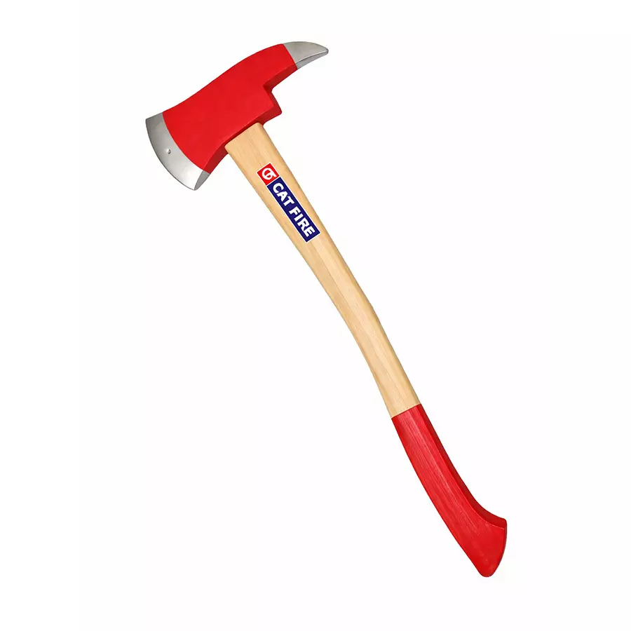 Cat Fire Safety Axe 3 Kg Red & Yellow High Carbon Steel Head for Industrial Use