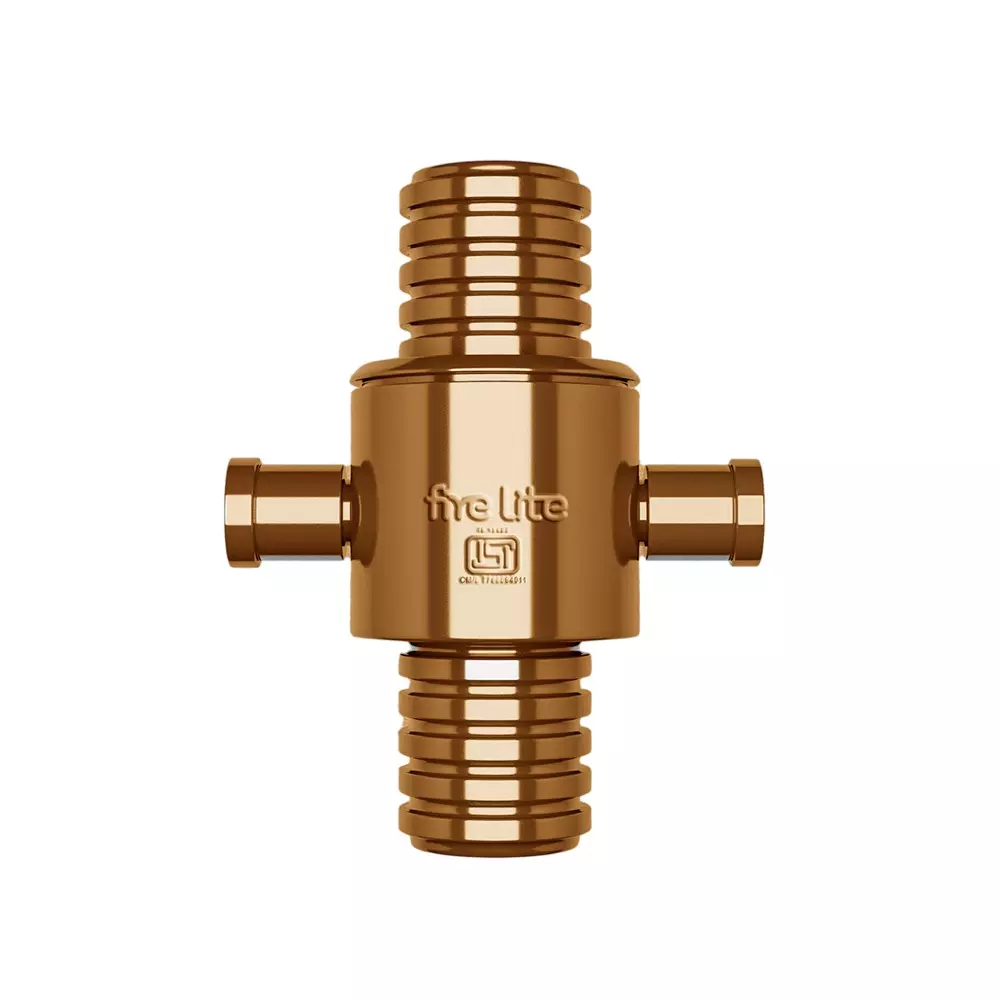 FIRE LITE Male-Female Coupling 63 mm Gunmetal Golden, FH08