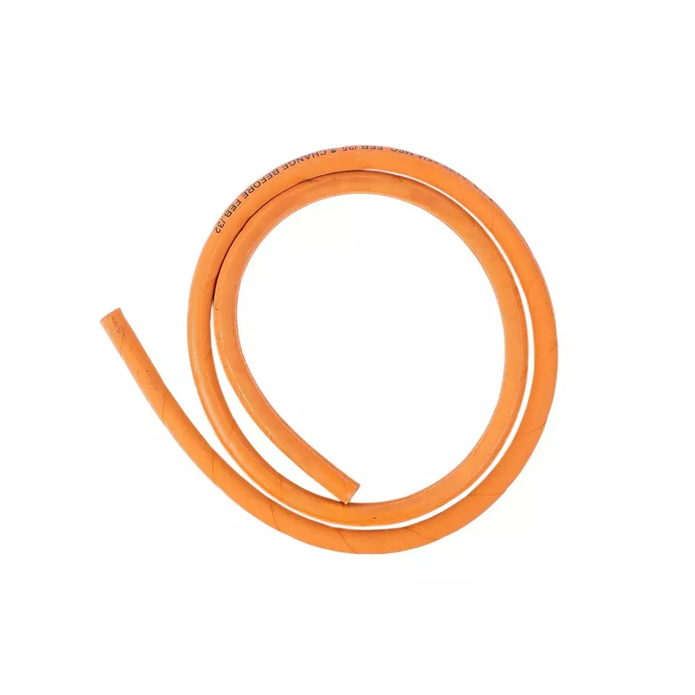 Suraksha LPG Hose Pipe 15 m Size Heavy-Duty Strong Flexible and Heat Resistant Material Orange, VI-LH-17-15