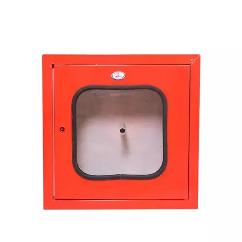 Agni-X Light Single Door Hose Box Red Mild Steel Rectangular Shape 15 m (Hose Pipe) Load Capacity for 1 No.