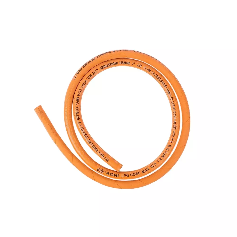 Vansh Homes LPG Hose Pipe 30 m Size Heavy Duty LPG Gas Rubber Orange, VI-LH-06-30