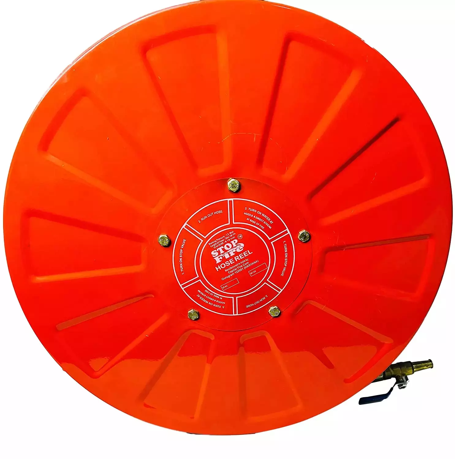 Stop Fire Red Malaysian Drum Complete Hose Reel 26 kg