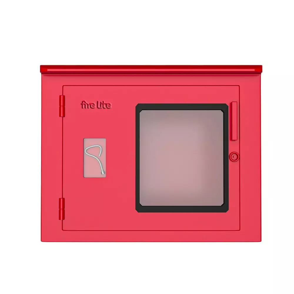 FIRE LITE Single Door Hose Box 750x600x250 mm Mild Steel 16 Gauge Red, FH12