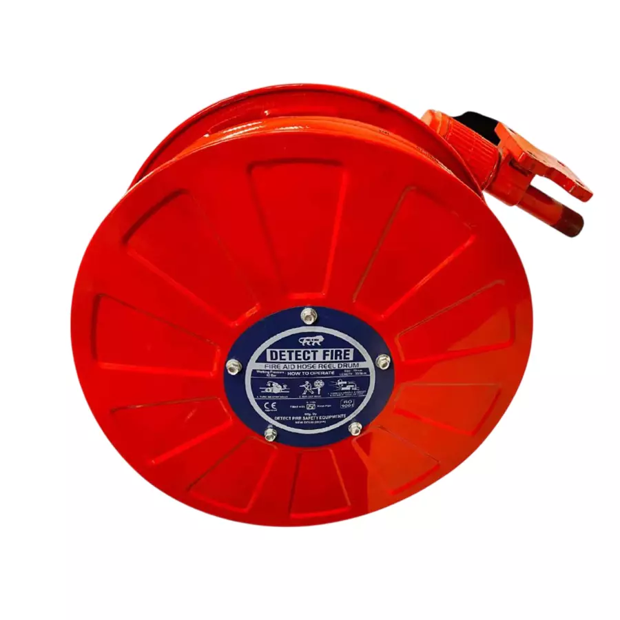 DETECT FIRE Malaysian Hose Reel Drum Inlet 20 mm Compact Type M.S. Sheet Red