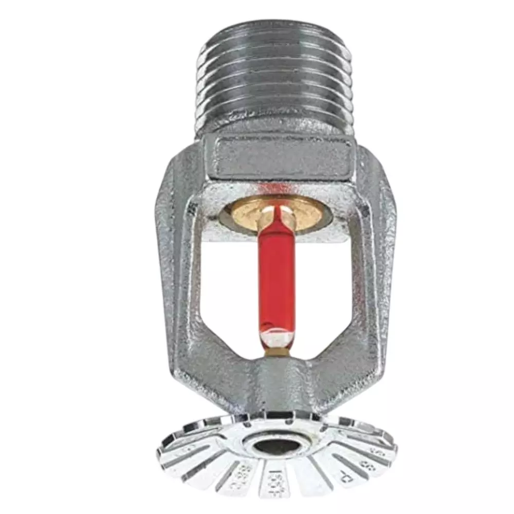 Safemetal Automatic Fire Sprinkler Head Chrome Plated Stainless Steel Body Glass Bulb Temperature Sensor, NN-6QIT-Y9UE (Pack of 10)