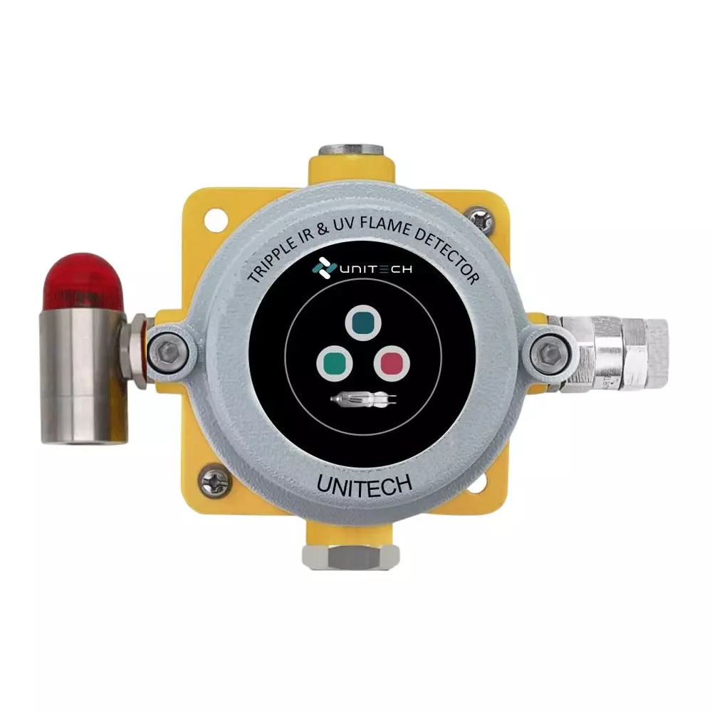 UNITECH Flame Detector - UV + Triple IR 24 V DC Wall & Pipe Mounting, UT-FD