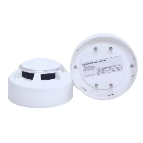 GENERIC Optical Smoke Detector 2 Wire Photoelectric Senser ABS White 10-100 mA Current 50 Sqm Coverage