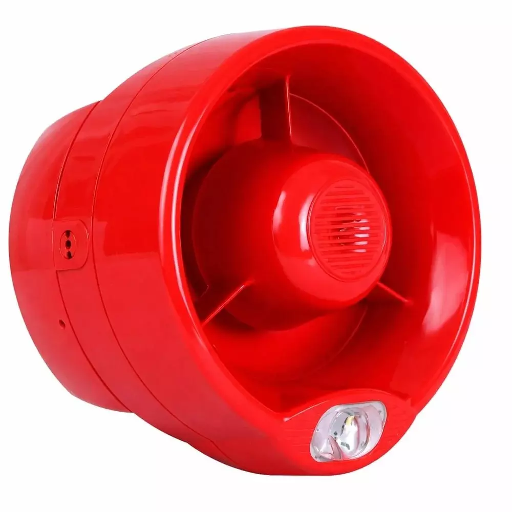 Emkionyx Addressable Wall Sounder Strobe Red 100 dB Wall Mounted ABS Plastic, Xen-880-302