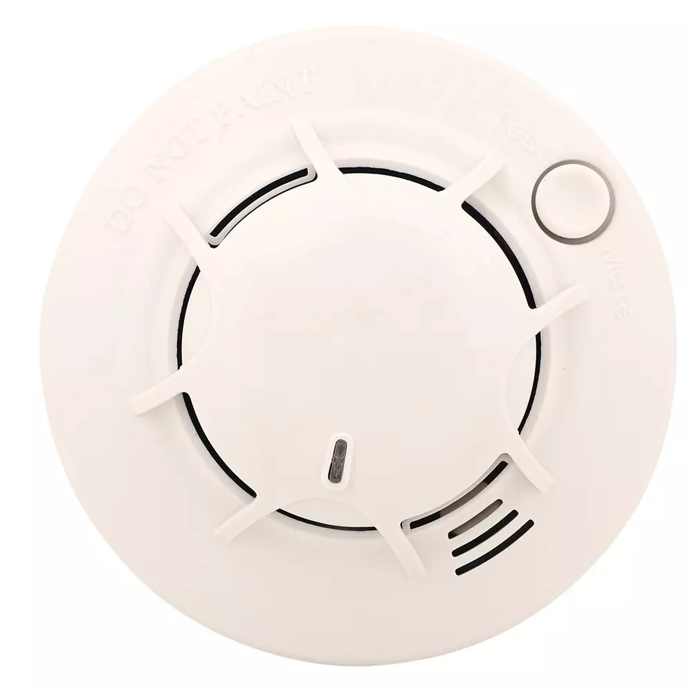 GENERIC Smoke Detector Fire Alarm Battery Operated Plastic White Ceiling Mounted for Industrial & Commercial Use