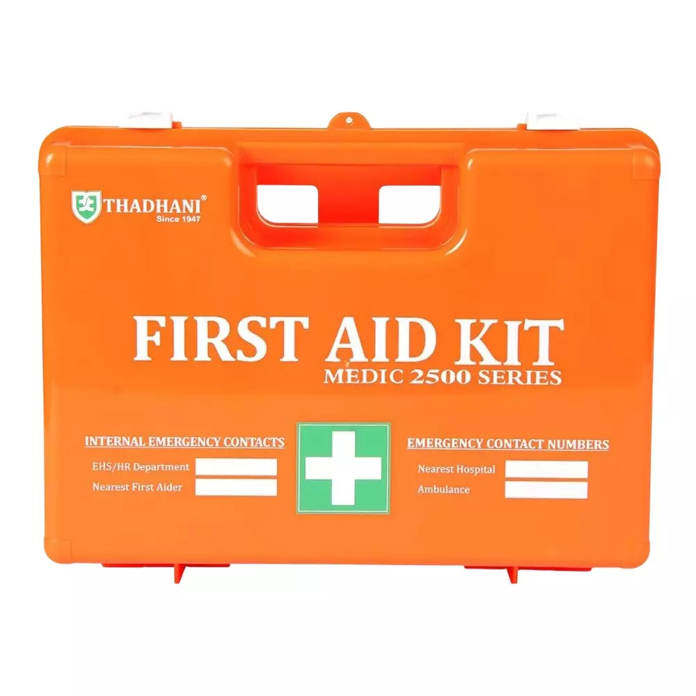 THADHANI MEDIC 2500 Series All-in-One First Aid Kit Box 28x20x11.5 cm, Orange