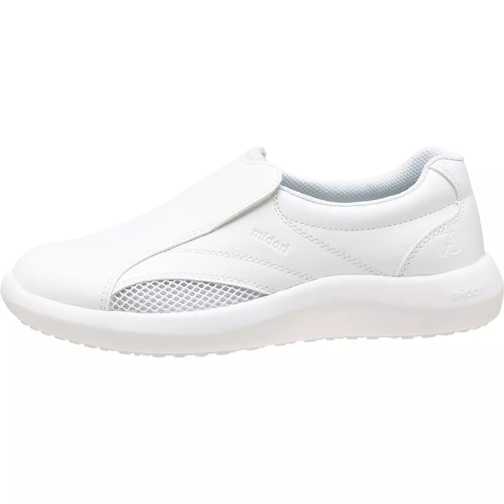 MIDORI Medical Elepass Artificial Leather / Mesh White 27 cm Size, CSS-700Si-SEIDEN-W-27