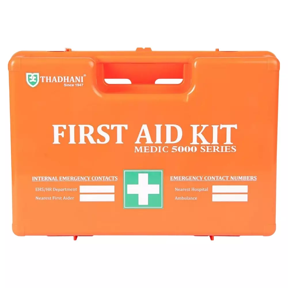 THADHANI MEDIC 5000 Series All-in-One First Aid Kit Box 32x22x13 cm, Orange