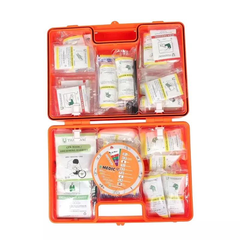 THADHANI MEDIC 5000 Series All-in-One First Aid Kit Box 32x22x13 cm, Orange