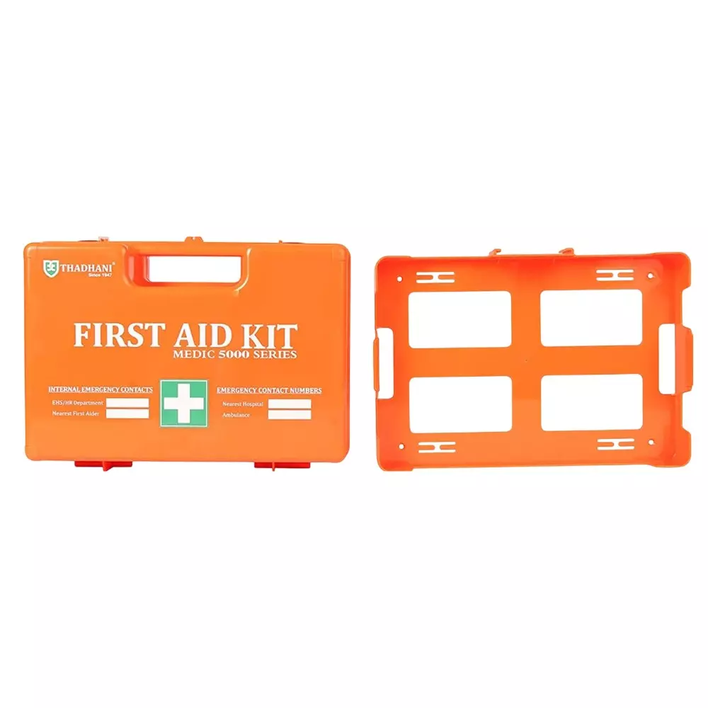 THADHANI MEDIC 5000 Series All-in-One First Aid Kit Box 32x22x13 cm, Orange