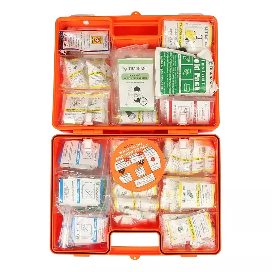 THADHANI MEDIC 7500 Series All-in-One First Aid Kit Box 38.5x27x13.8 cm, Orange