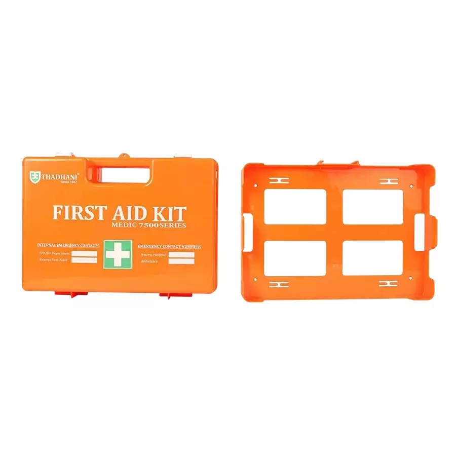 THADHANI MEDIC 7500 Series All-in-One First Aid Kit Box 38.5x27x13.8 cm, Orange