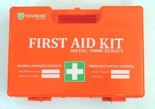 Thadani Orange Color First Aid Kit Box, 5000 Series