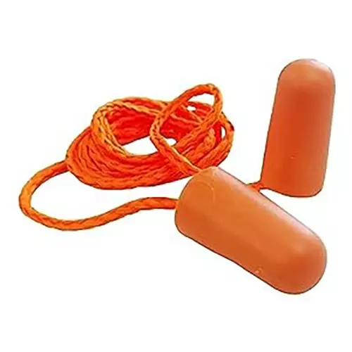 thumbnail image 2 of 100 Pairs JORESTECH Corded Foam Earplugs – Soft Noise Reducer For Travel, Work, Sleep – Orange 2 of 3