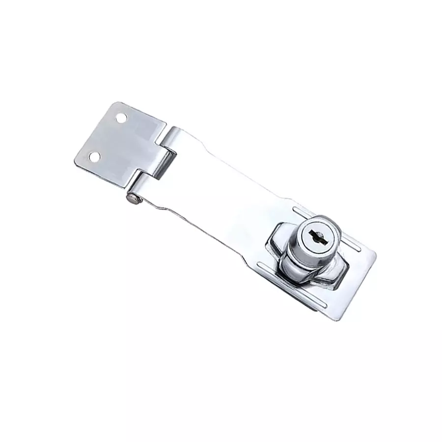 Screw Tight 76.2 mm (3 Inch) Chrome Plated Locking Hasp and Staple (Pack of 2)(S260302CP-2)