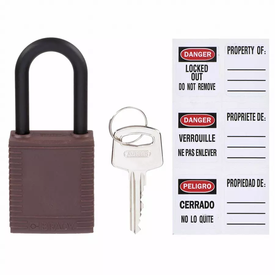 brady-lockout-padlock-with-3-keys-nylon-brown-39n240-pack-of-3-pcs