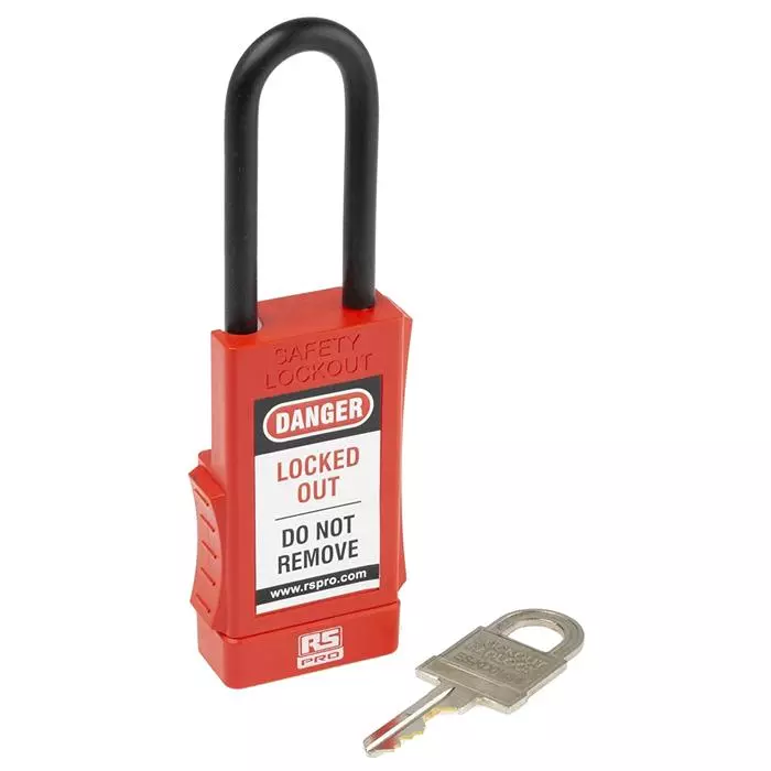 Buy RS PRO 1-Lock Safety Lockout, 6mm Shackle Model No 1751186 from Industrybuying.com