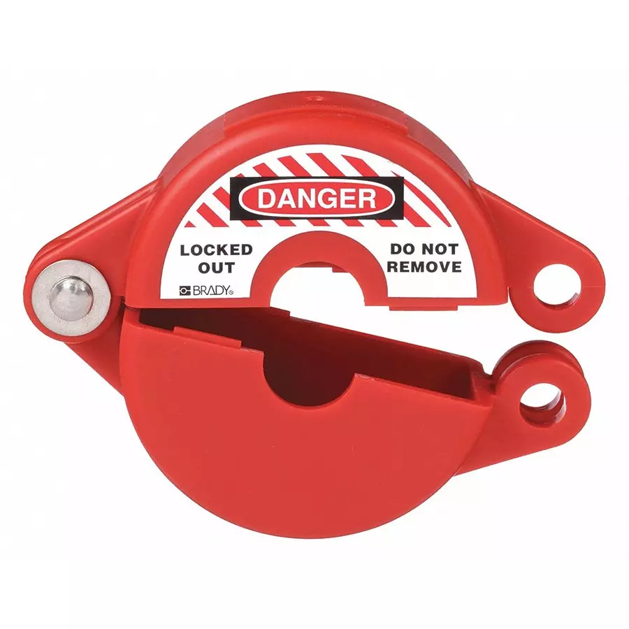 BRADY Gate Valve Lockout Hinged for 254 mm(10 Inch) Max Hand Wheel Dia, 3AT46