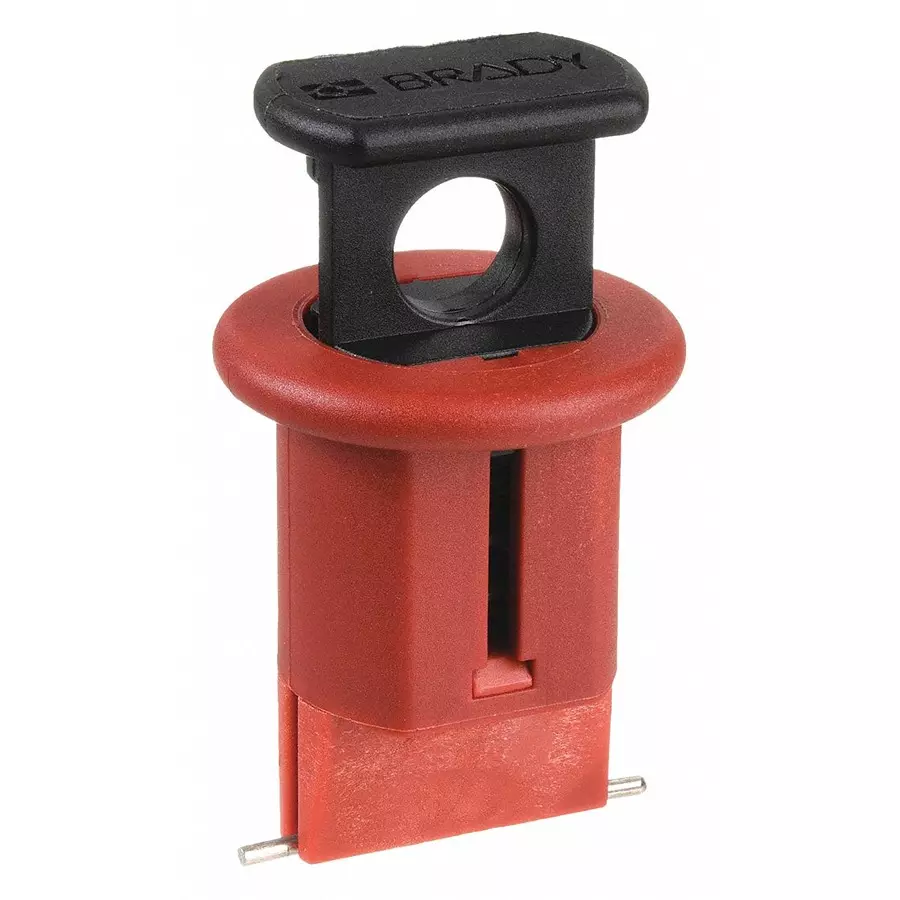 BRADY Pin-Out 9/32 inch Circuit Breaker Lockout, 3WNX8 (Pack of 6)