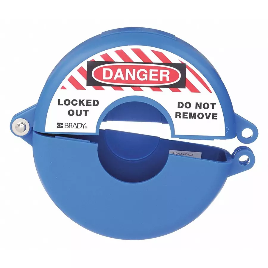 BRADY Gate Valve Lockout Hinged for 33.02 cm (13 Inch) Max Hand Wheel Dia, 15Y671