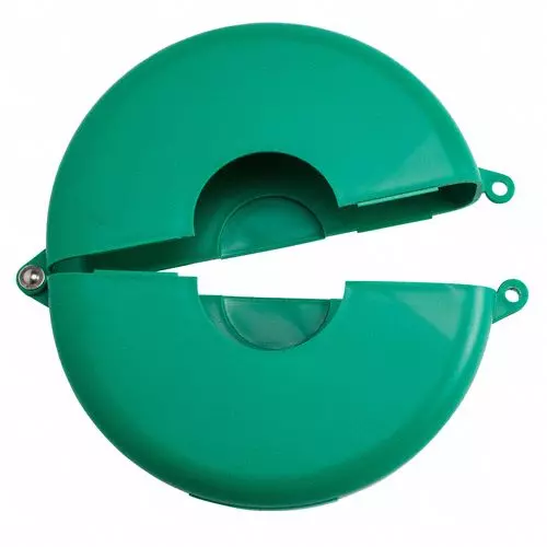 BRADY Gate Valve Lockout Hinged for 254 mm(10 Inch) Max Hand Wheel Dia, 15Y680