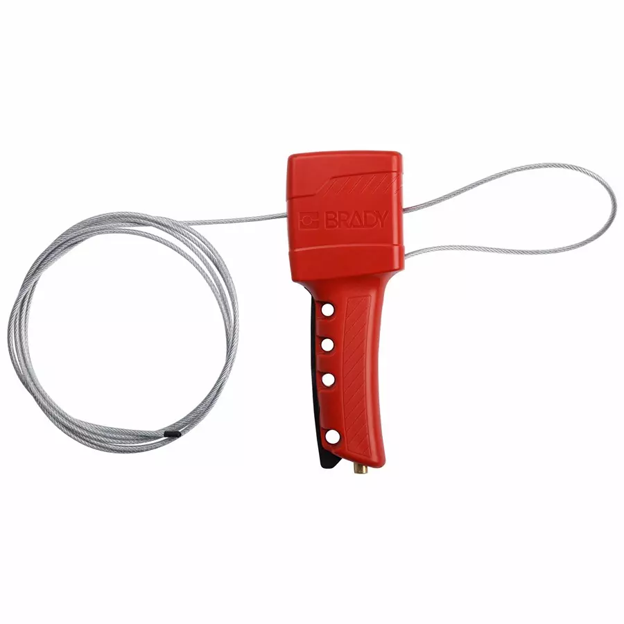 BRADY Grip-Cinching Cable Lockout 8 ft Length, 5TA71