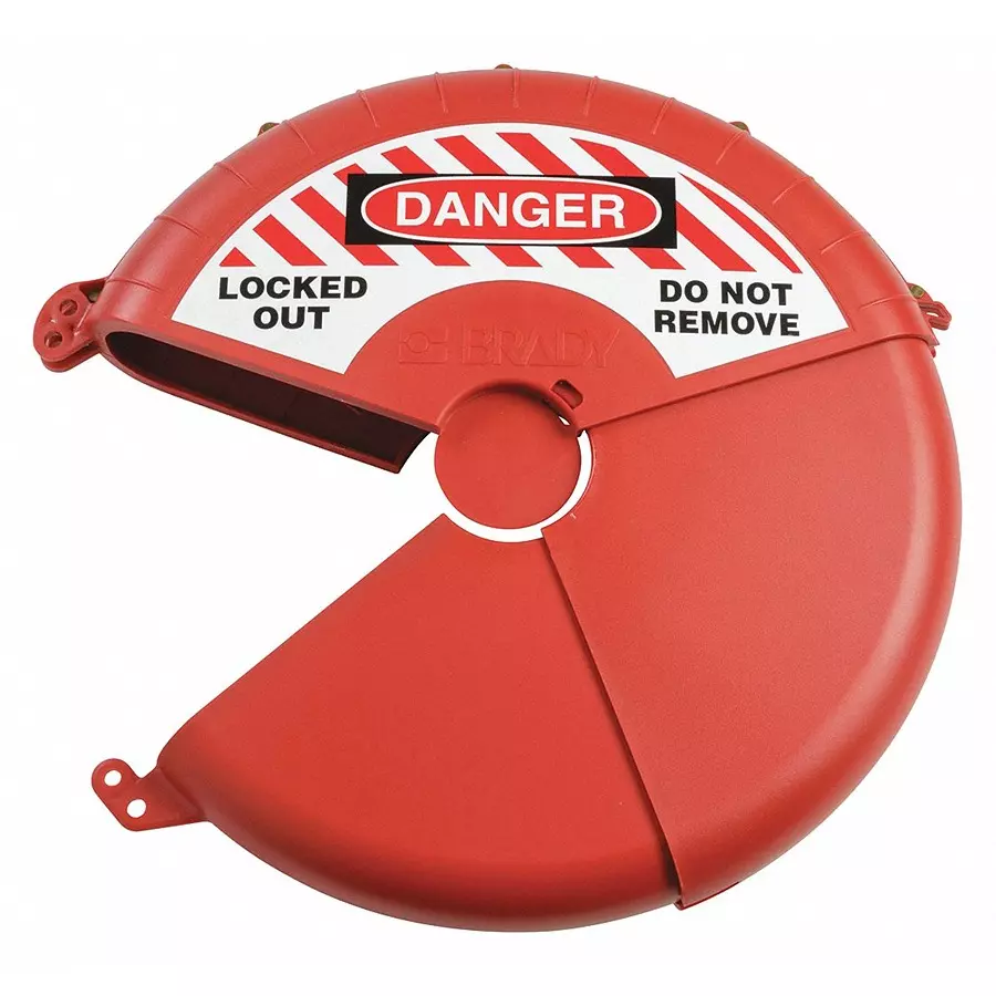 BRADY Gate Valve Lockout Collapsible Gate Valve Lockout for 18 inch Max Hand Wheel Dia, 489M09