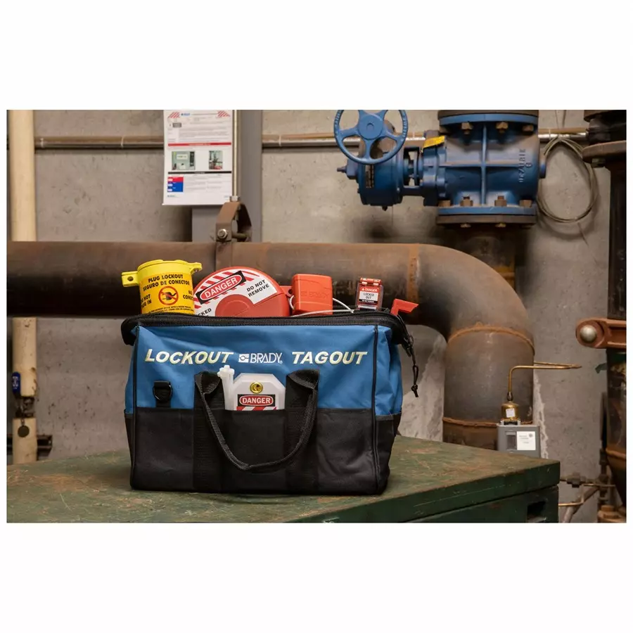 BRADY Blue Valve Lockout Kit Keyed Different Padlocks,, 799YU8