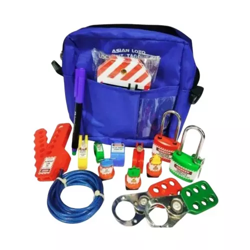 Asian Loto Electrical Lockout Tagout Bag Kit, ALC-SKT 14