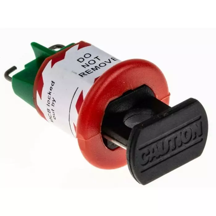 RS PRO 1-Lock PVC/Stainless Steel Conventional Miniature Circuit Breaker Lockout Model No 8625222