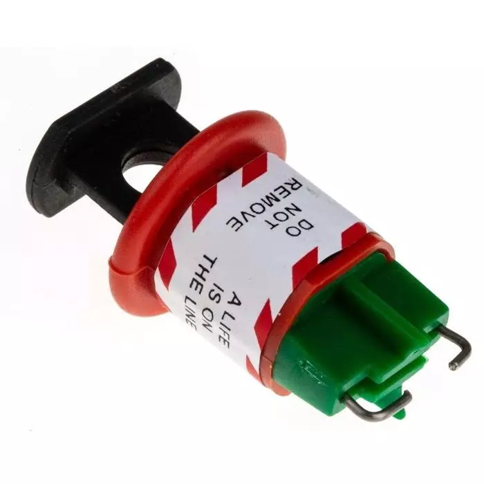 RS PRO 1-Lock PVC/Stainless Steel Conventional Miniature Circuit Breaker Lockout Model No 8625222