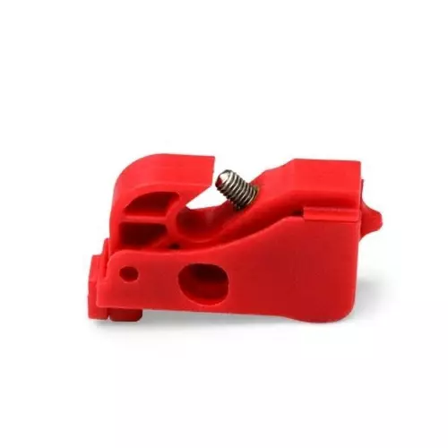 Martindale Red 1-Lock Polypropylene Appliance Plug Lock Out 8 mm Shackle, LOK22