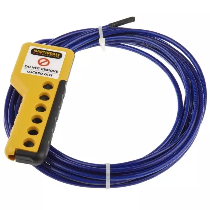 Martindale 6-Lock Lockout Cable 9 mm Attachment, CABLOK5BL