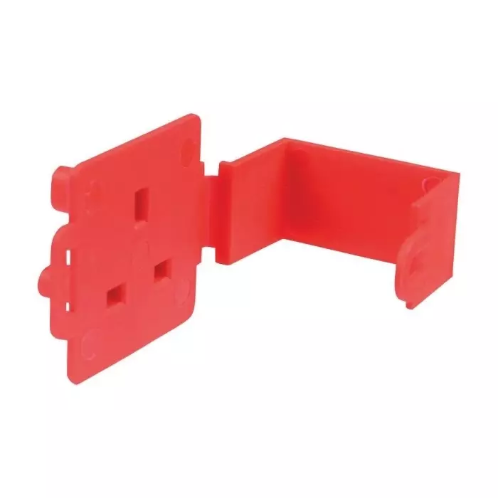 Martindale Red 1-Lock PP Padlockable Power Outlet Locking System 6 mm Shackle, PL13