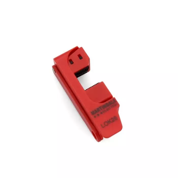 Martindale Red 1-Lock Polypropylene Appliance Plug Lock Out 8 mm Shackle, LOK26