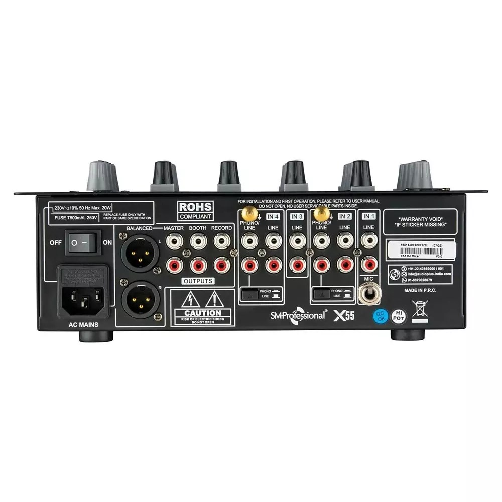 studiomaster-sound-dj-mixer-277x30x10-cm-20-hz--22-khz-bluetooth-usb-3-band-kill-eq-30-db-with-gain-control-per-channel-for-party-clubs-use-x-55