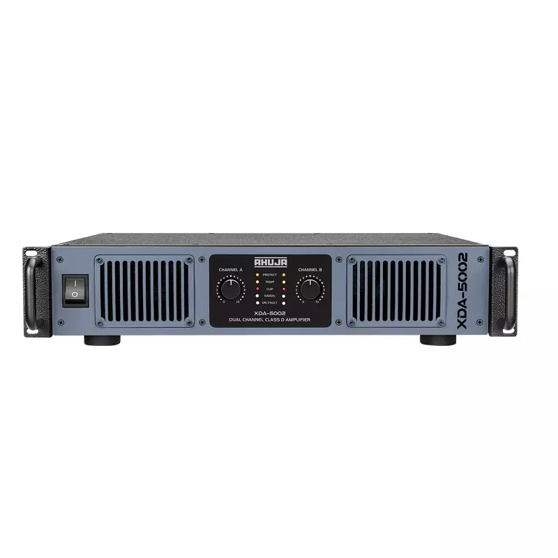Ahuja PA Mixer Amplifier Stereo: 8 Ω  1100 + 1100 W RMS, 4 Ω : 1800 + 1800 W RMS Output Power, XDA-5002