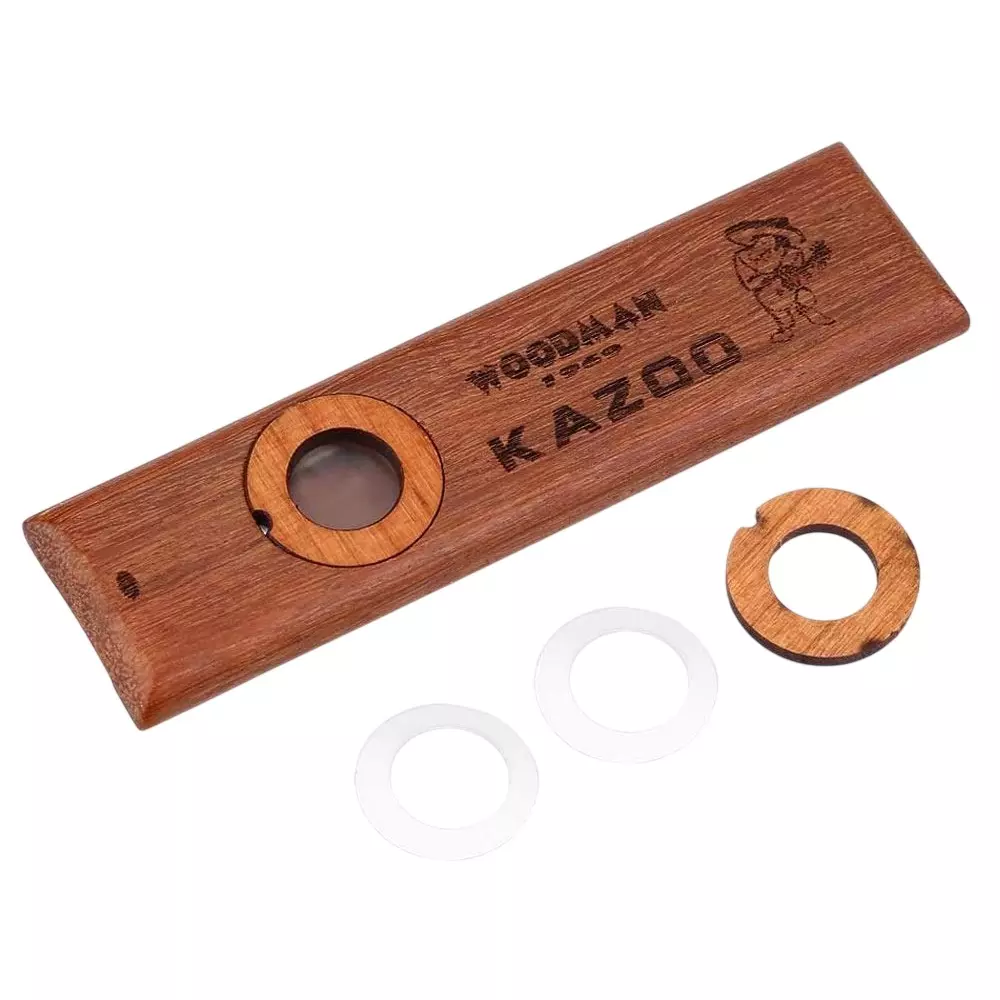 amiciSound Wooden Kazoo Musical Wind Instrument for Music Lover