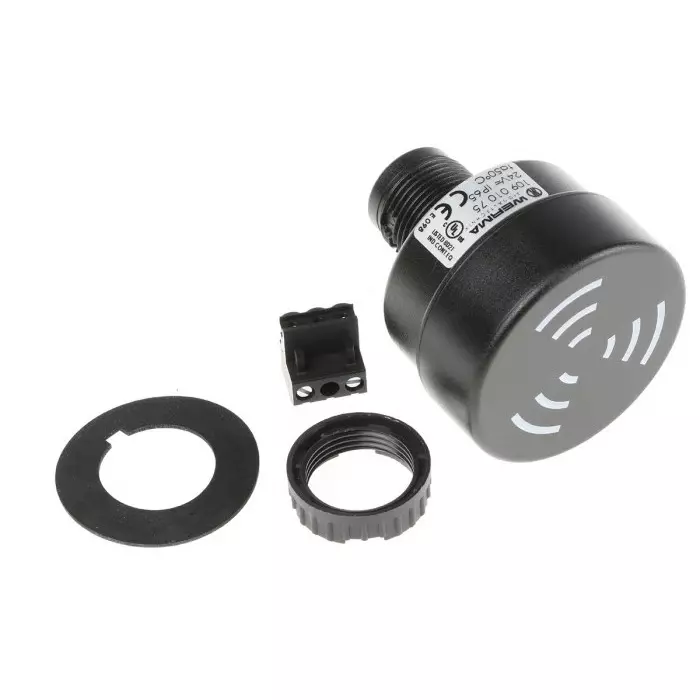 Werma Buzzer Wall Mount 24 V AC/DC 80dB at 1 m IP65 AC DC Single-Tone, 109.010.75