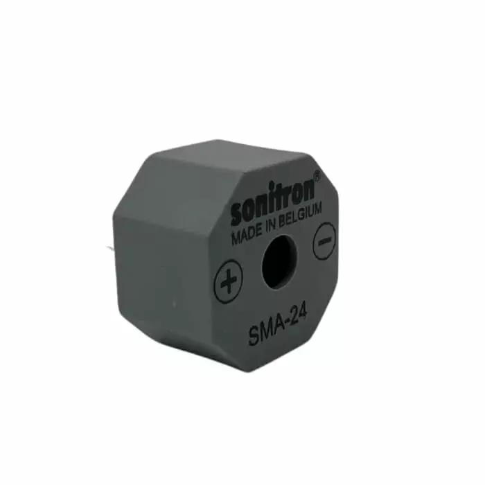 Sonitron 92dB(A) Through Hole Continuous Internal Buzzer 24x11cm 1.5V Min 24V Max, SMA-24-P17.5