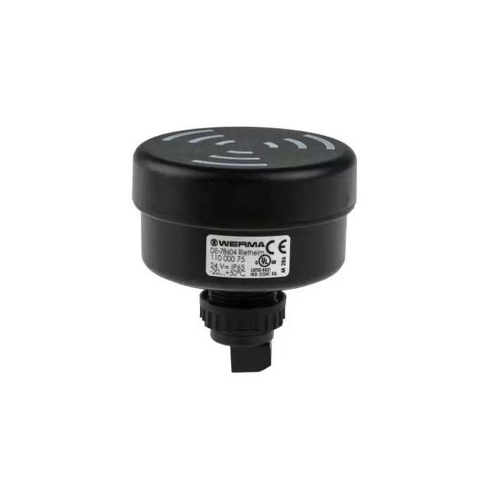 Werma Buzzer Wall Mount 24 V 100dB at 1 m IP65 AC DC 8-Tone, 110.000.75