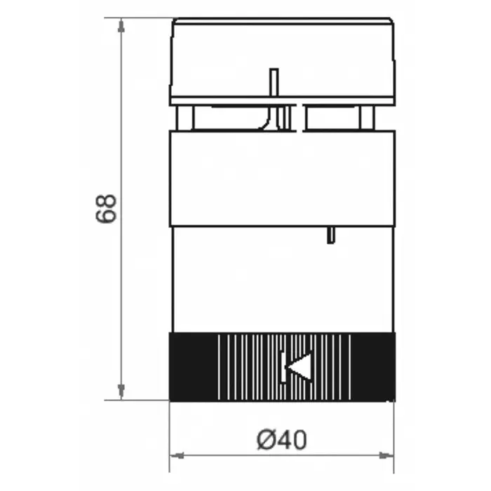 Werma Buzzer KombiSIGN 40 Series 24 V AC/DC AC DC 8-Tone, 635.710.75