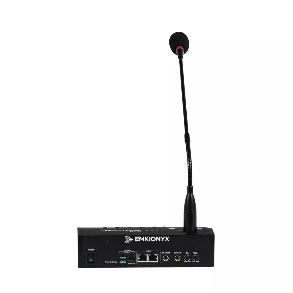 Emkionyx Paging Microphone Console 500 W 2 Microphone inputs, 2 Line inputs, PBX-PM-1001