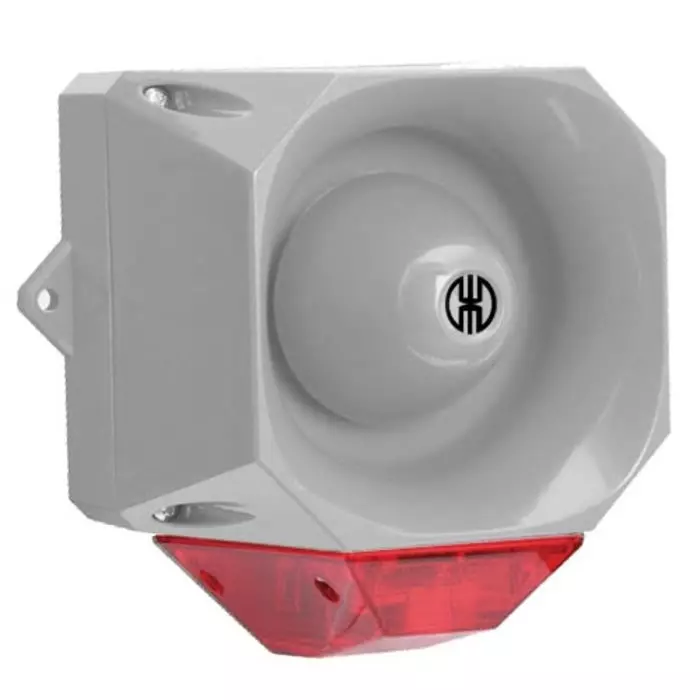 Werma Sounder Beacon 441 Series Red 230 V IP65 Wall Mount 98dB at 1 Metre, 441.110.68