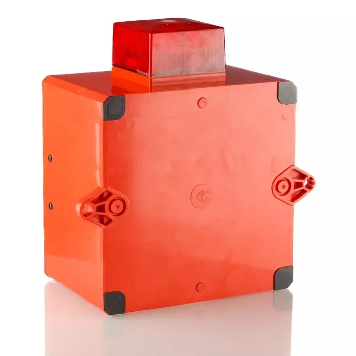 Clifford Snell YL80 Series Red Sounder Beacon 24 V DC IP66 Side Mount 116 dB at 1 m, YL80/D50/R/RF/WR